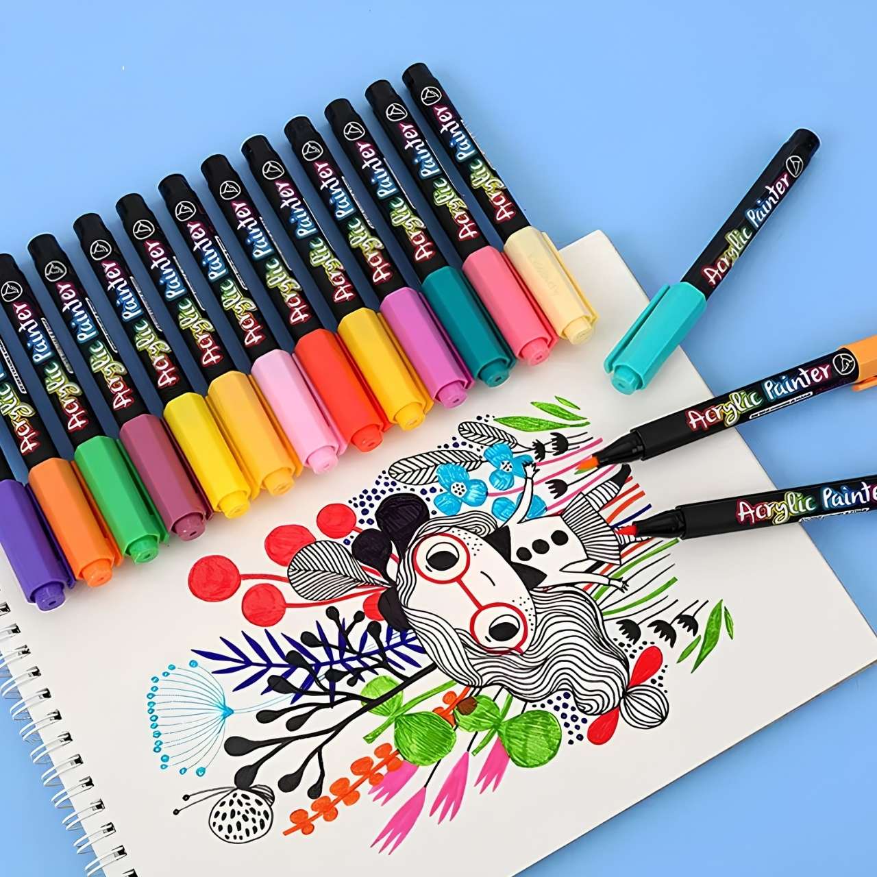 PaintAcrylic, akrilni markeri (12 komada) - Image 7