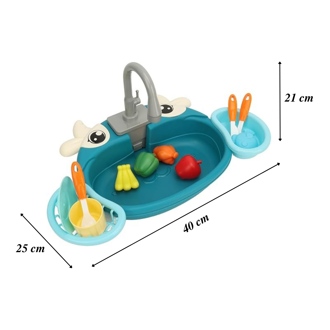 PlaySink, dječji kuhinjski set s umivaonikom - Image 2