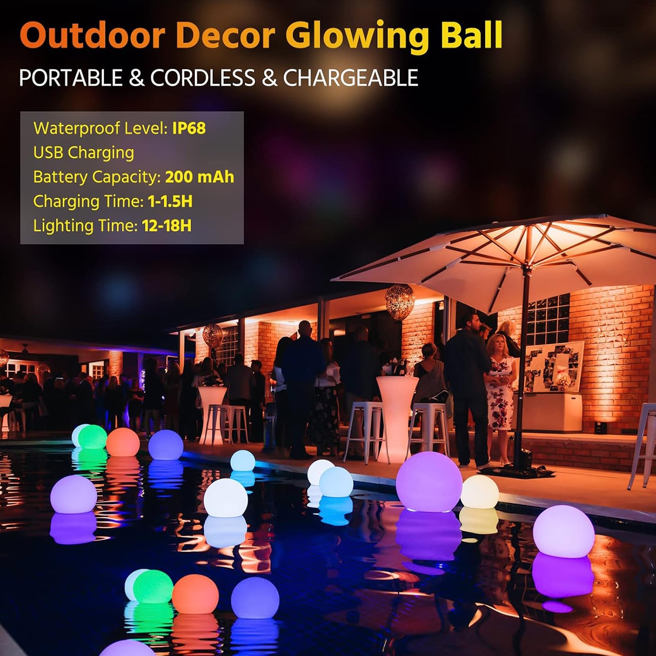 PoolGlowy, plutajuće svjetlo za bazen - Image 4