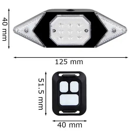 RearLightIndicator, biciklistički pokazivač smjera s bežičnim daljinskim upravljačem - Image 2