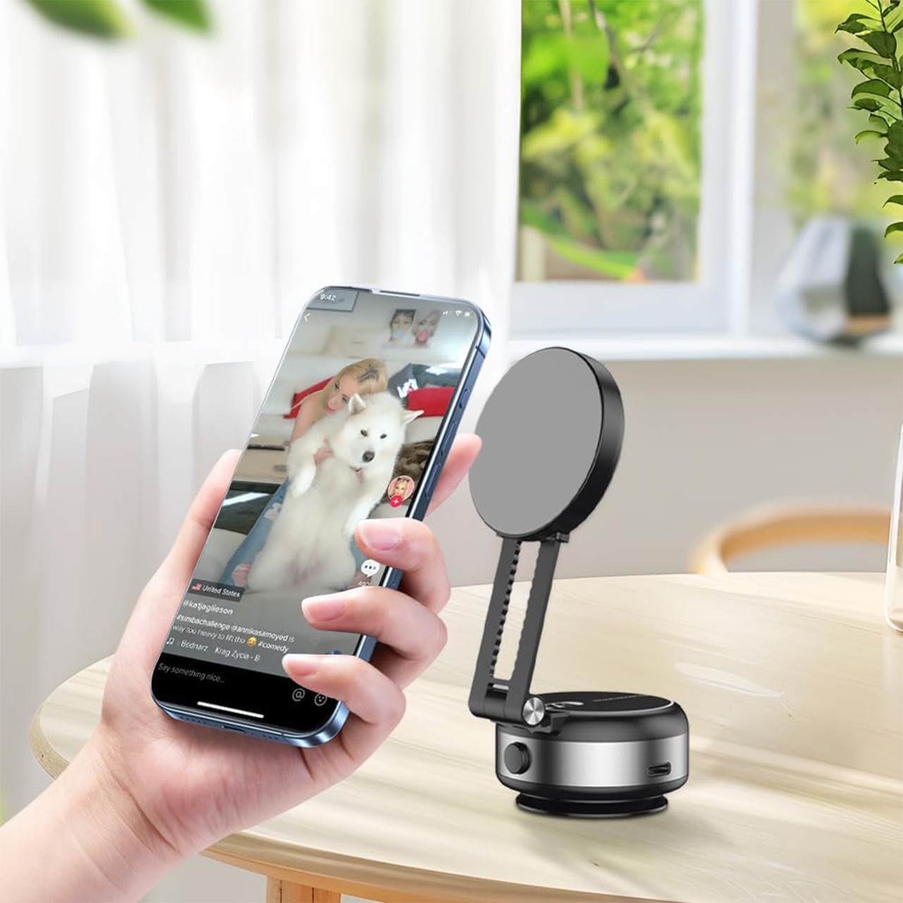 Također možete pričvrstiti svoj telefon na različite magnetske površine s jakim magnetom.