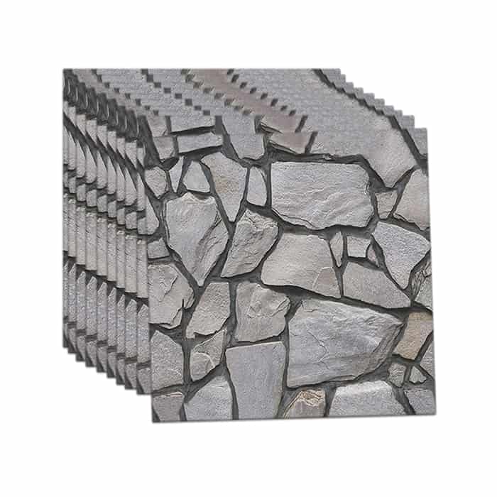 RocksWall, trodimenzionalne zidne naljepnice s efektom kamena (10 kom.) - Image 7