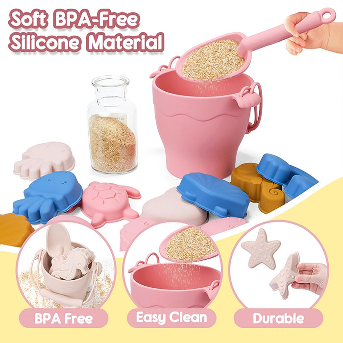 SandBucket, 8-dijelni set igračaka za dječju pješčanik - Image 3
