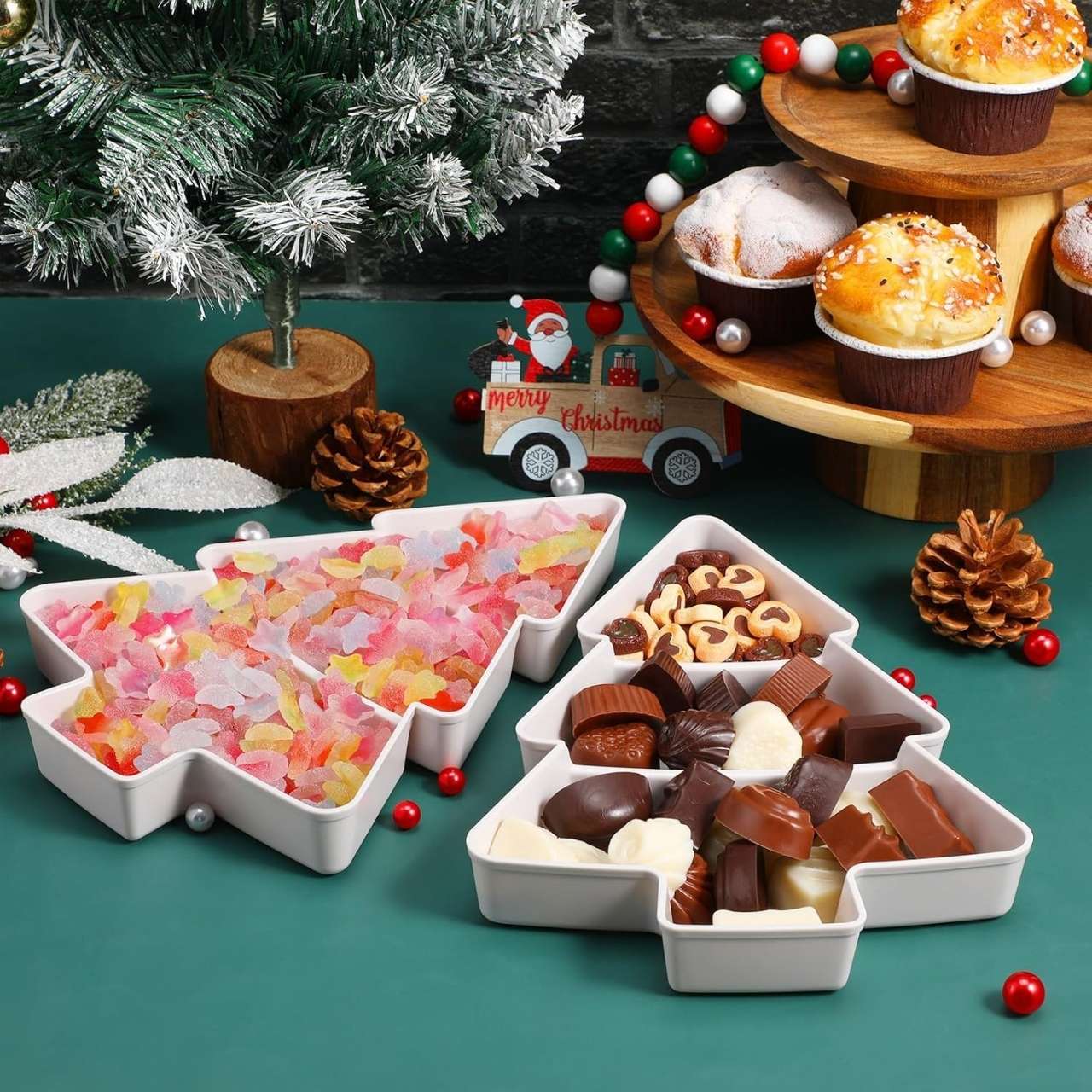 ServingTray, božićni pladanj u obliku jelke - Image 10