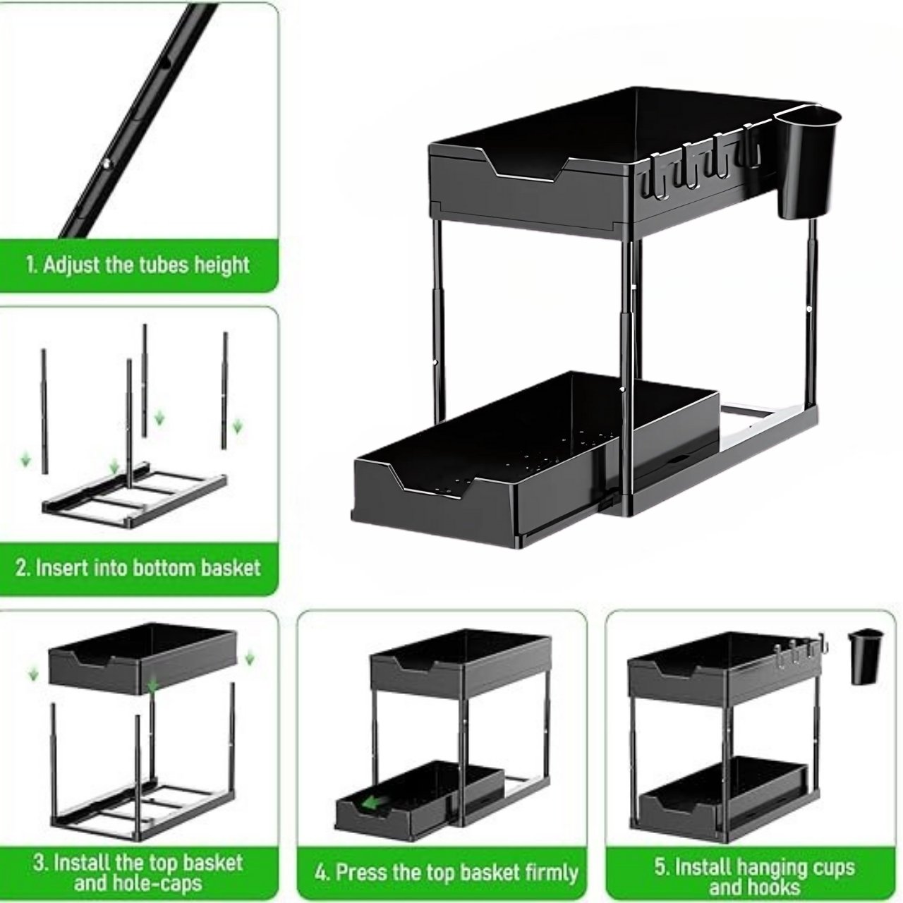 Shelfy, dvostruka polica za organizaciju - Image 6