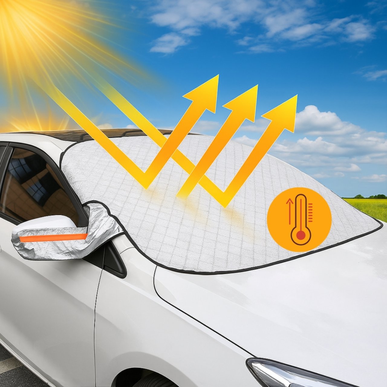 Magnetna obloga štiti vaš automobil od vrućine sprječavajući pregrijavanje unutrašnjosti i time smanjujući potrebu za hlađenjem.