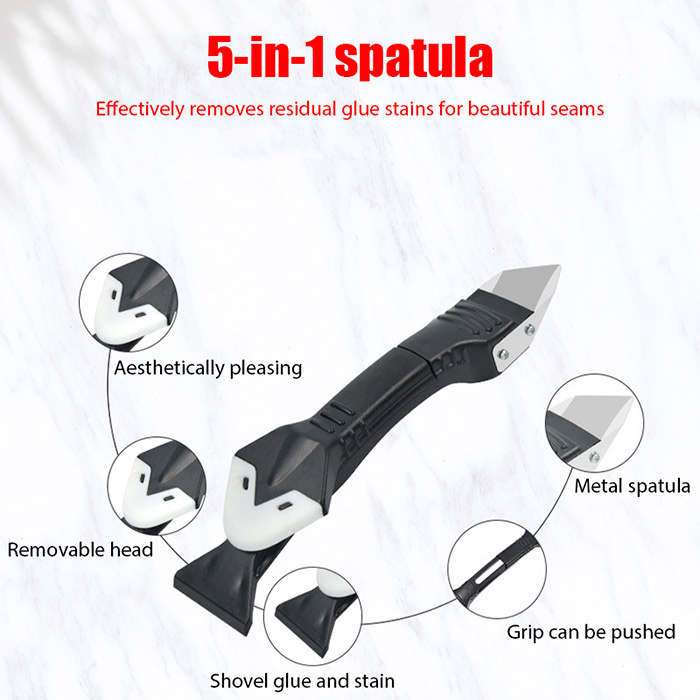 SiliconRemover, 5 u 1 alat za nanošenje, zaglađivanje i uklanjanje silikona - Image 11