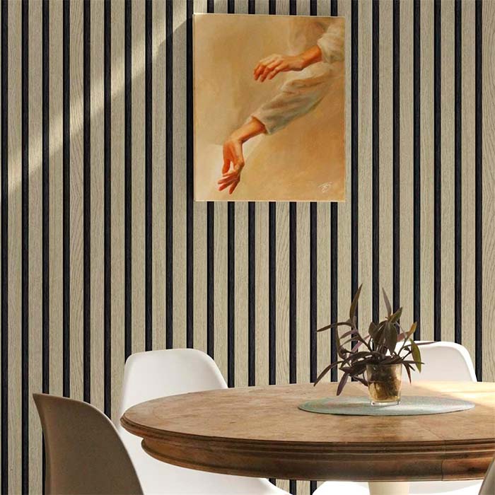 SlatWall, samoljepljiva naljepnica s izgledom prirodnog drva (300 x 45 cm) - Image 6
