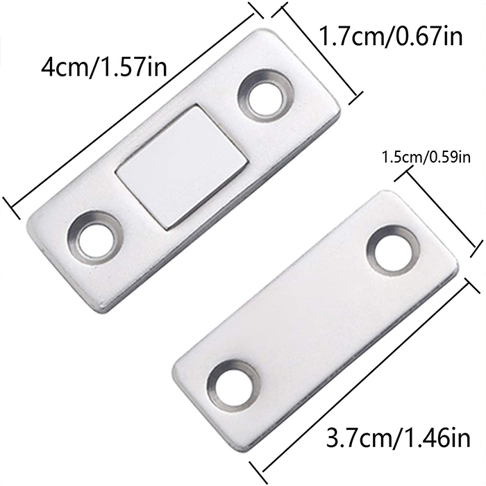 SmoothStop, magnetske ploče za lako zatvaranje vrata (2 seta) - Image 7