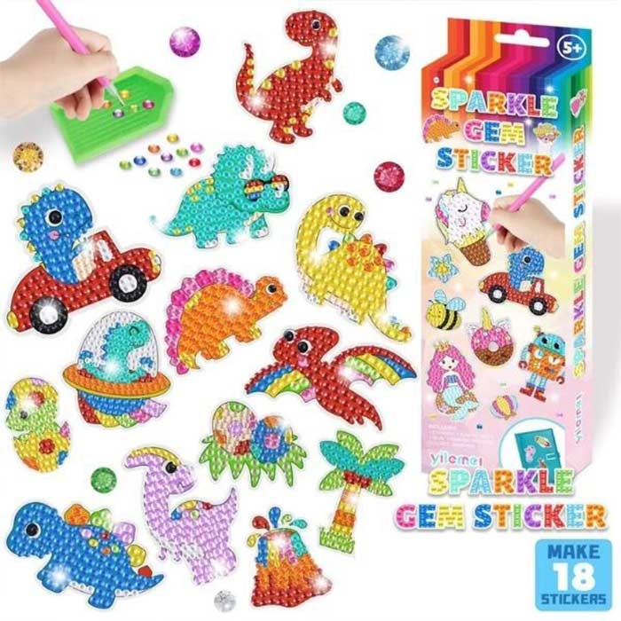 SparkleStickers, kreativni set za nanošenje dijamanata u boji na naljepnice - Image 9