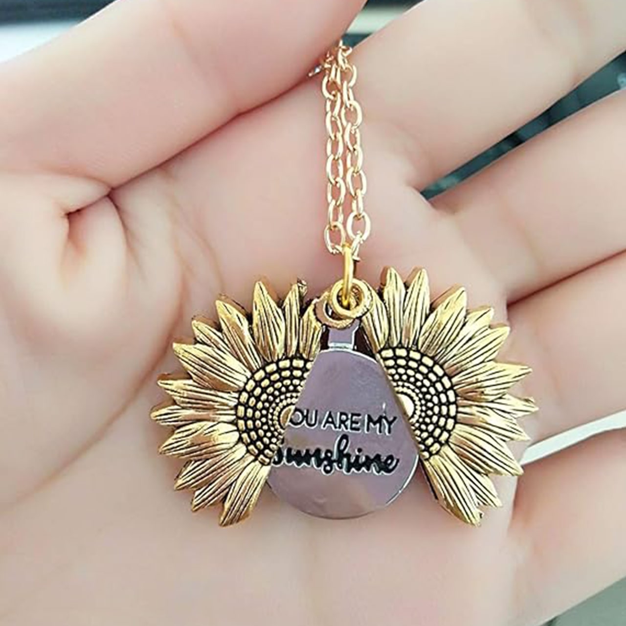 SunNecklace, ogrlica s motivom suncokreta i slatkim natpisom - Image 3