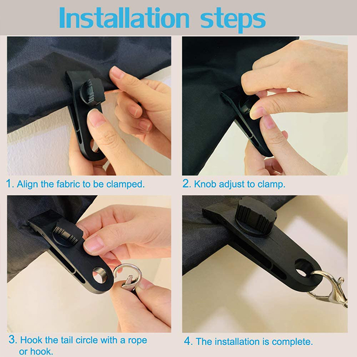 TentClips set od 10 štipaljki za pričvršćivanje šatora - Image 7