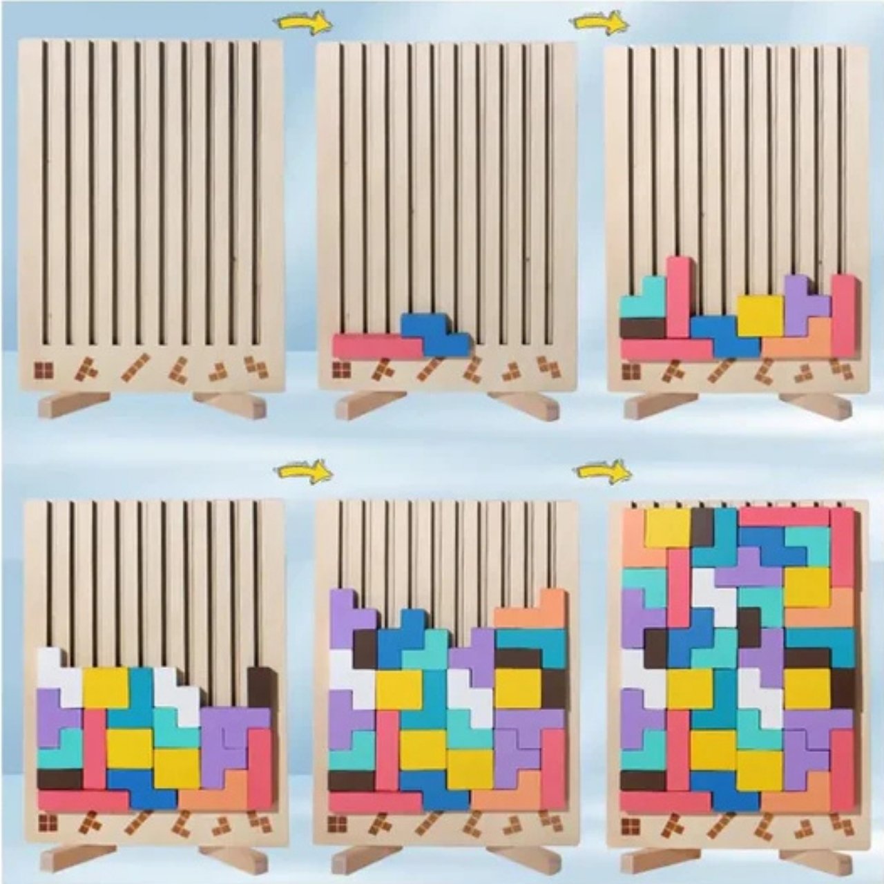 Tetris, drvena didaktička igračka - Image 6