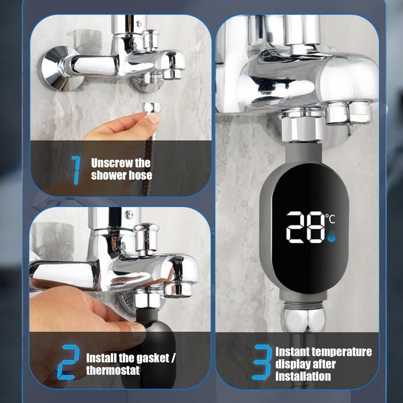 ThermFlow, pametni LED termometar za tuširanje - Image 7