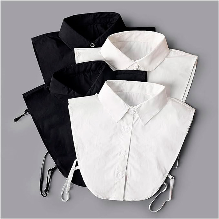 TopCollar, ženska košulja ovratnik (crno-bijeli) - Image 3