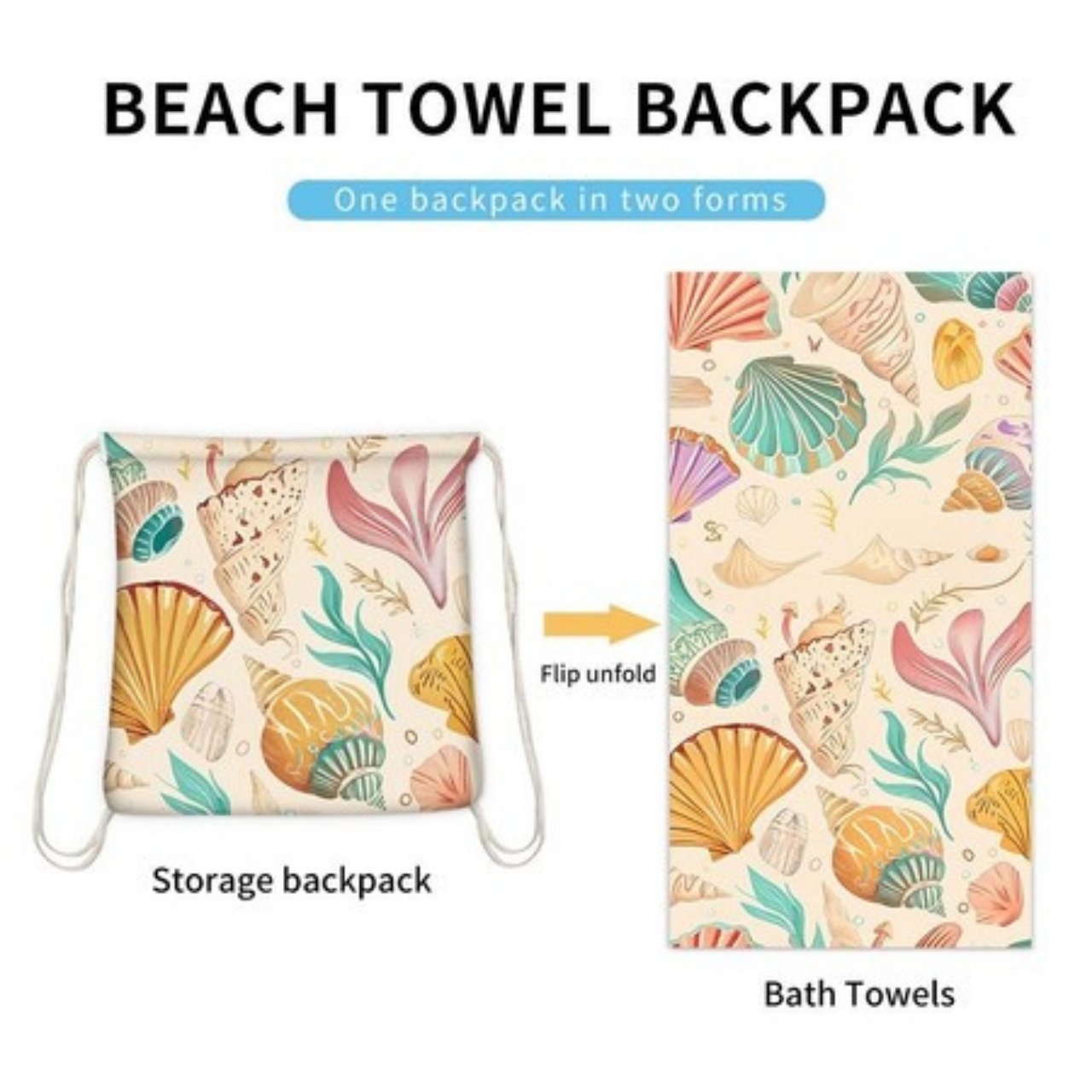 TowelBag, 2u1 ručnik i ruksak - Image 6