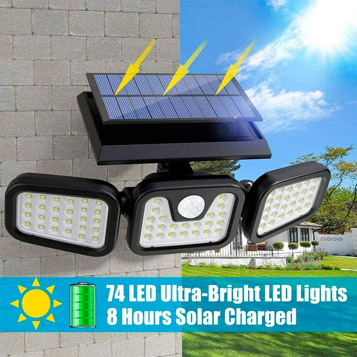 TripleSolar 3-strane solarne lampe - Image 4