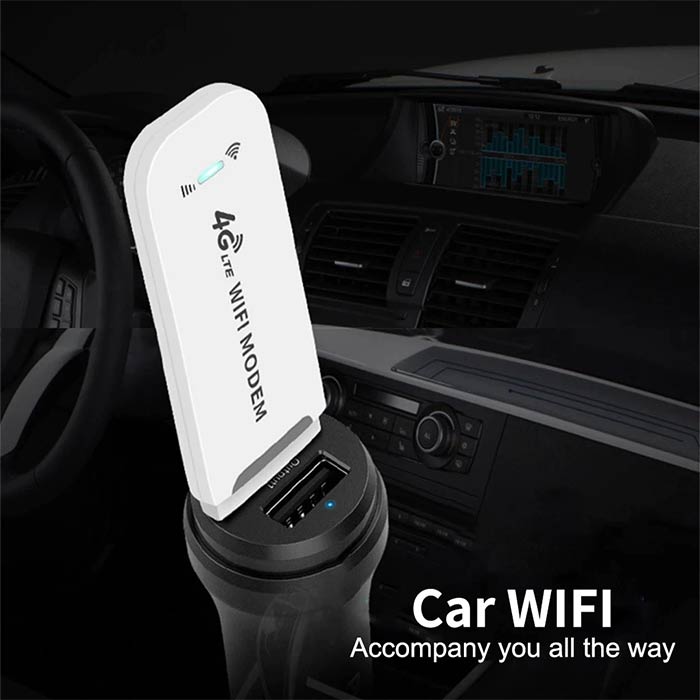 Wi-Fi modem radi tako da umetnete SIM karticu vašeg ISP-a, uključite adapter u svoje računalo i počnete koristiti internet!