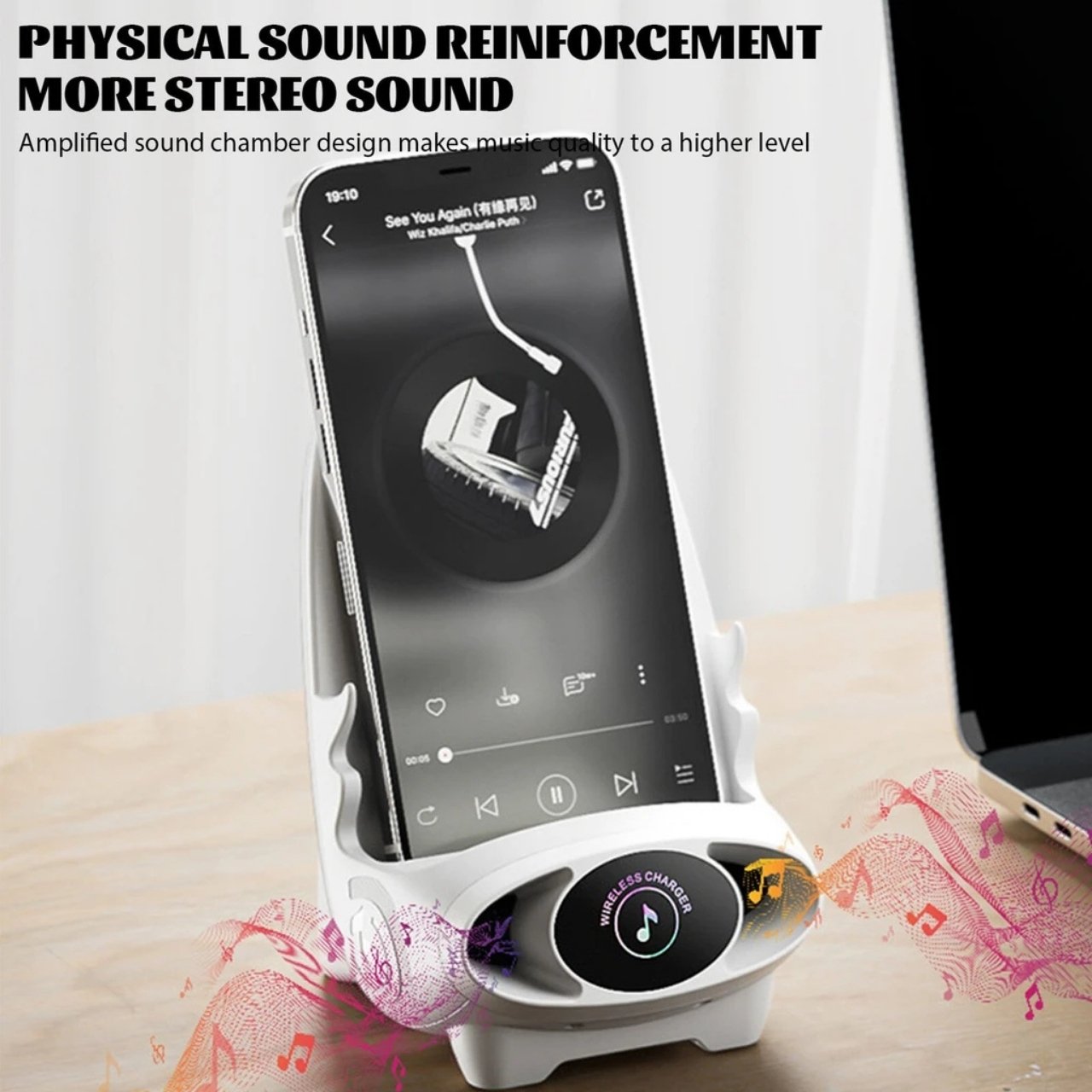 WirelessCharger, bežični brzi punjač i držač za telefon u jednom - Image 3